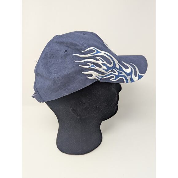 Vintage 90s NHL Toronto Maples Leafs Blue Flames ANNCO Hat - Picture 4 of 9